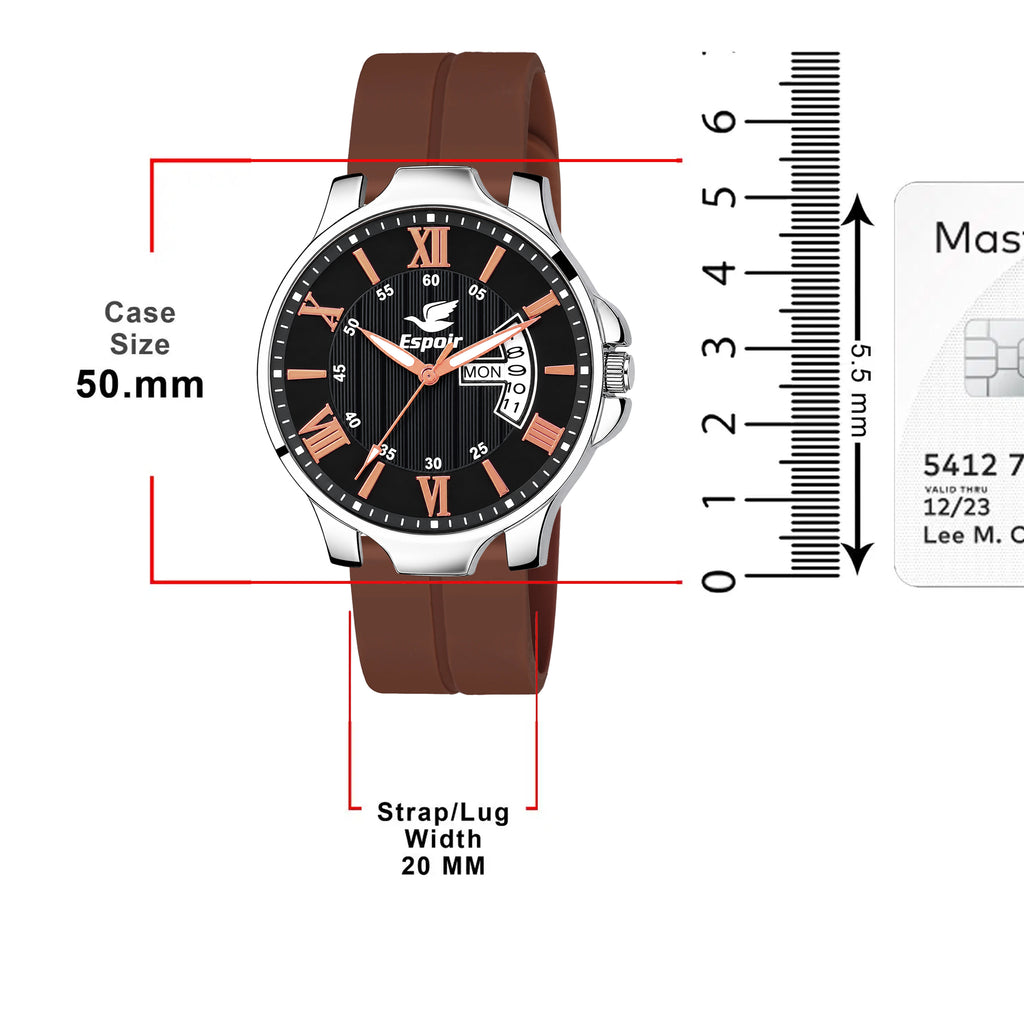Espoir LCS-1456 Day And Date Functioning High Quality Analog Watch  - For Men