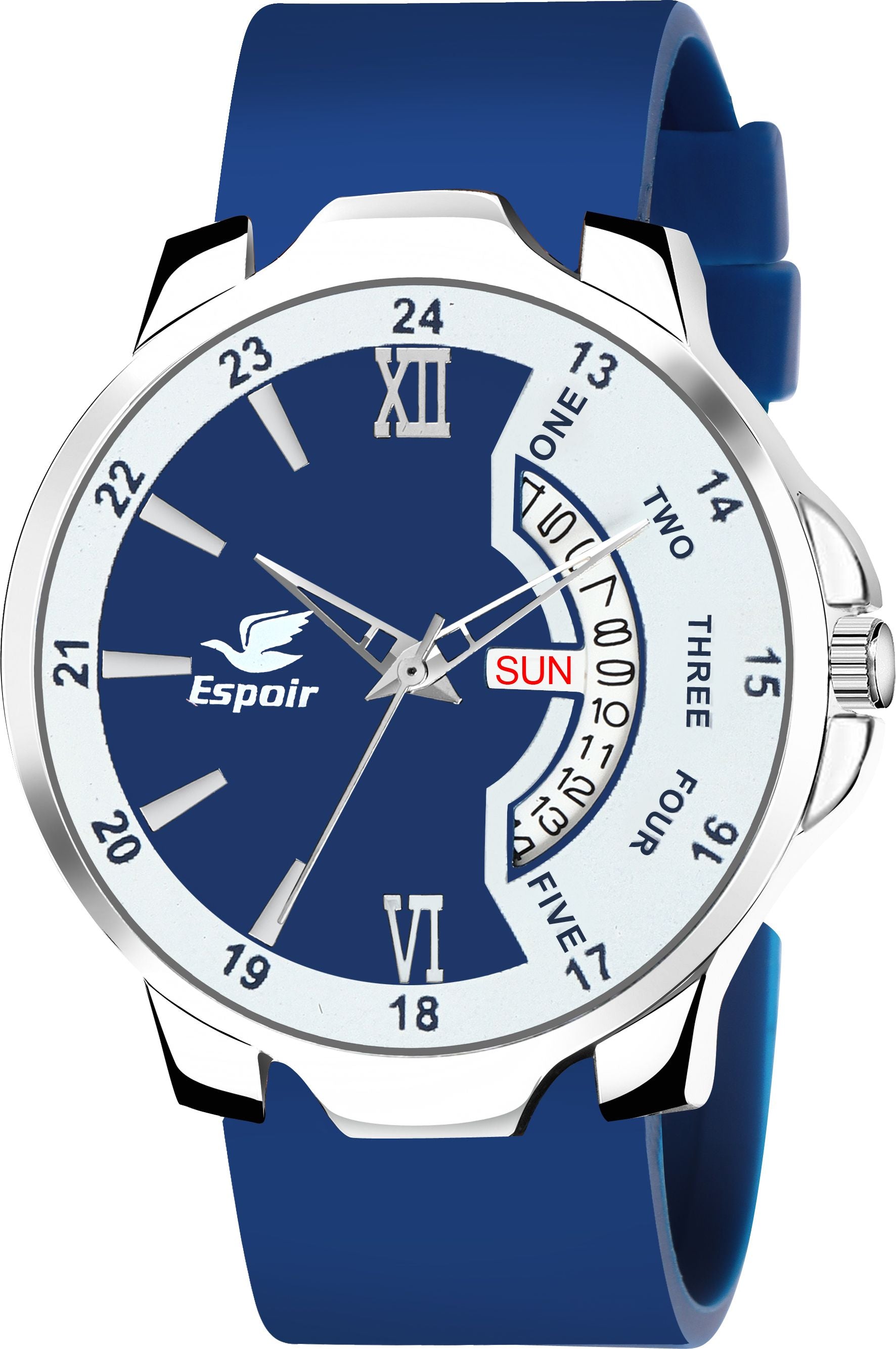 Espoir Olive Day and Date Smart Watch Strap Day And Date Functioning High Quality Analog Watch  - For Men