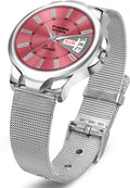 Piaoma Kashmiri High Quality Pink Dial Day and date Kashmiri High Quality Pink Dial Day and date Analog Watch  - For Women
