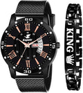 Espoir LCS King Combo Printed Bracelet Day And Date Functioning High Quality Analog Watch  - For Men