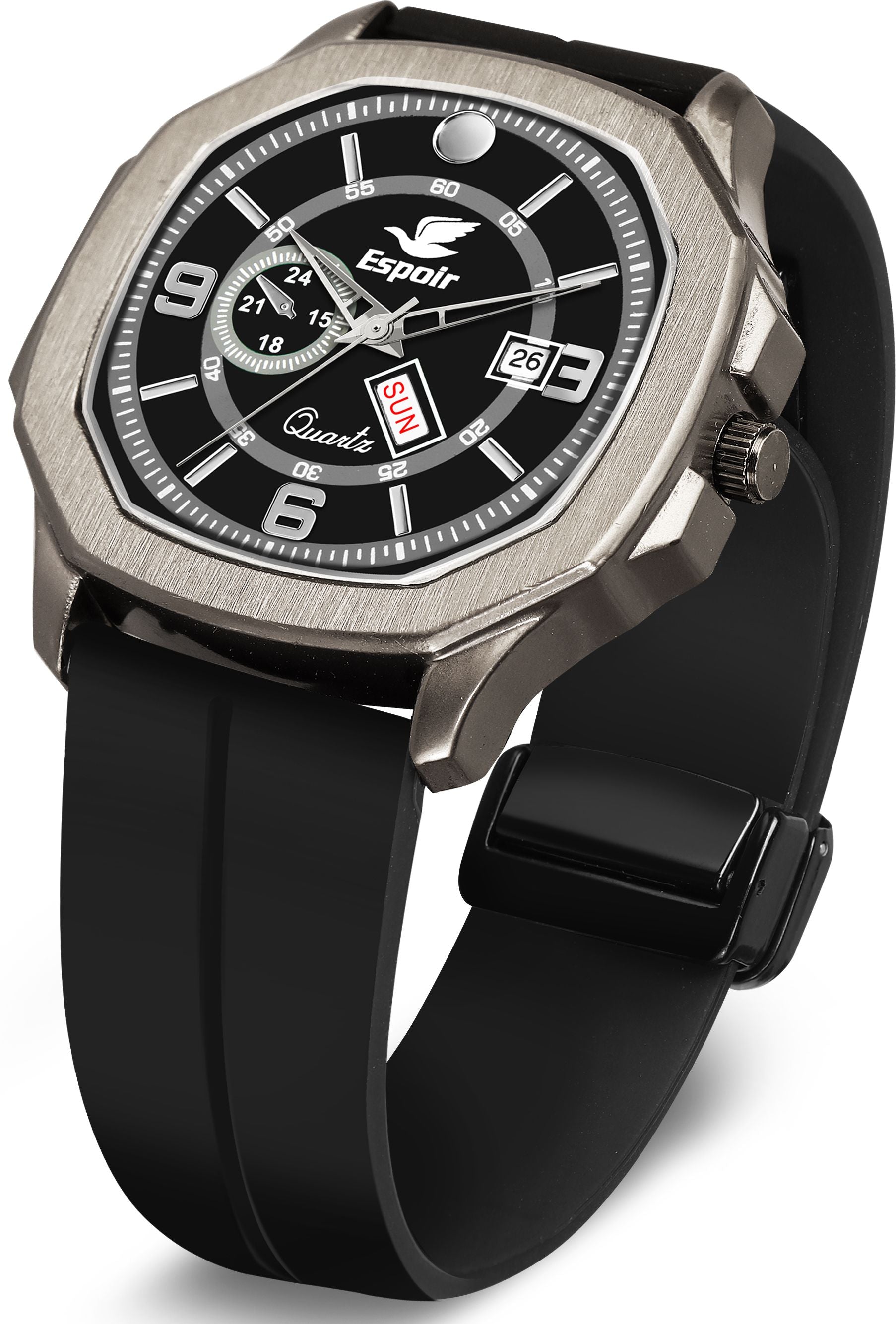 Espoir Magnetic Strap Watch Day And Date Functioning High Quality Magnetic Strap Watch Day And Date Functioning High Quality Analog Watch  - For Men
