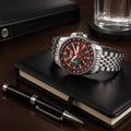 Piaoma Ring Brown Tachymeter Ring Tachymeter Fresh New Styles Brown Dial Analog Watch  - For Men