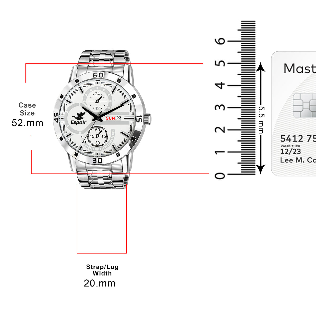 Espoir Chakra0507 Watch Strap Day And Date Functioning High Quality Analog Watch  - For Men