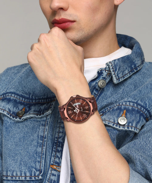 Espoir Anthony New Day And Date Functioning High Quality Analog Watch  - For Men