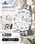 Espoir ES-2546 Day And Date Functioning High Quality Analog Watch  - For Men