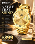Espoir NA DAY AND DATE FUNCTIONING Hybrid Smartwatch Watch  - For Men