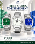 Espoir Combo SQ WHT BLK GRN Num Square Numbered Dial Pattern Combo of 3 Analog Watch  - For Men