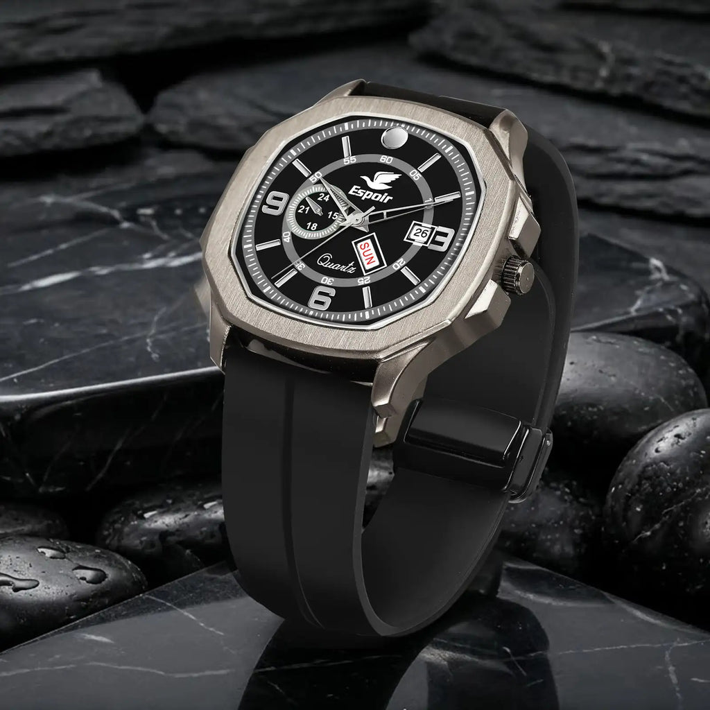 Espoir Magnetic Strap Watch Day And Date Functioning High Quality Magnetic Strap Watch Day And Date Functioning High Quality Analog Watch  - For Men