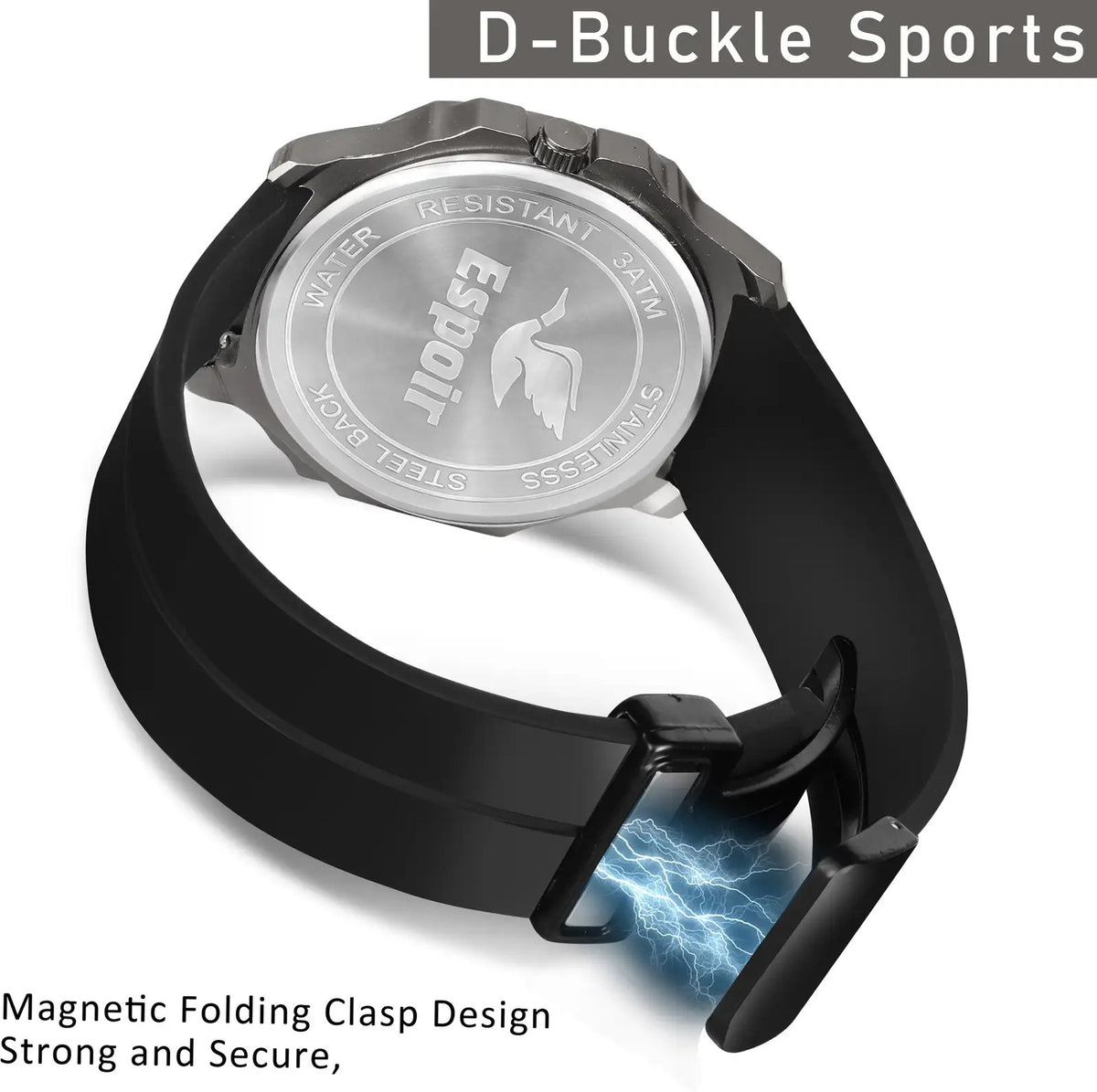 Espoir Magnetic Strap Watch Day And Date Functioning High Quality Magnetic Strap Watch Day And Date Functioning High Quality Analog Watch  - For Men