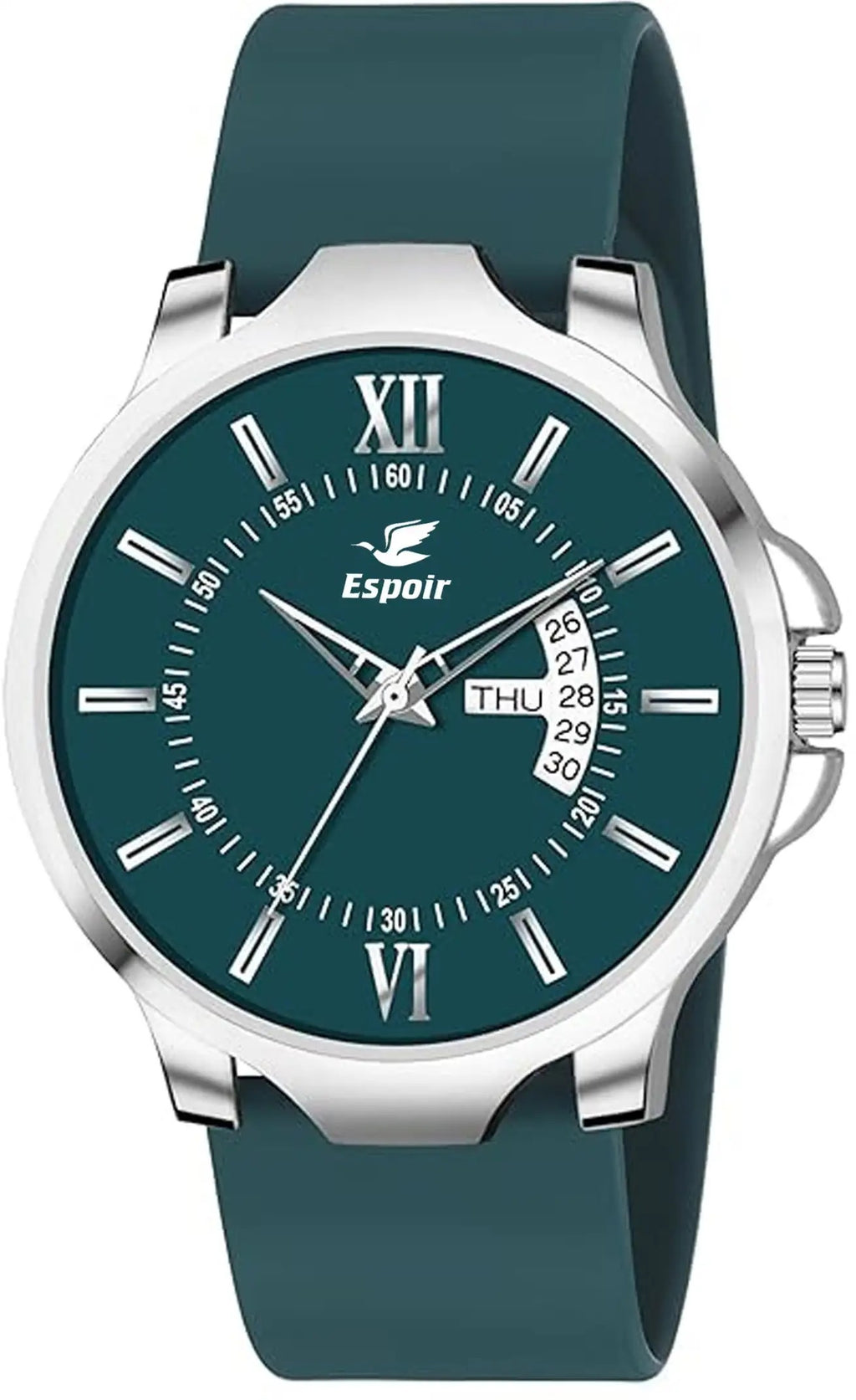 Espoir Olive Day and Date Smart Watch Strap Day And Date Functioning High Quality Analog Watch  - For Men