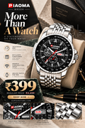 Piaoma Fresh Tachymeter Ring COllection Analog Watch  - For Men