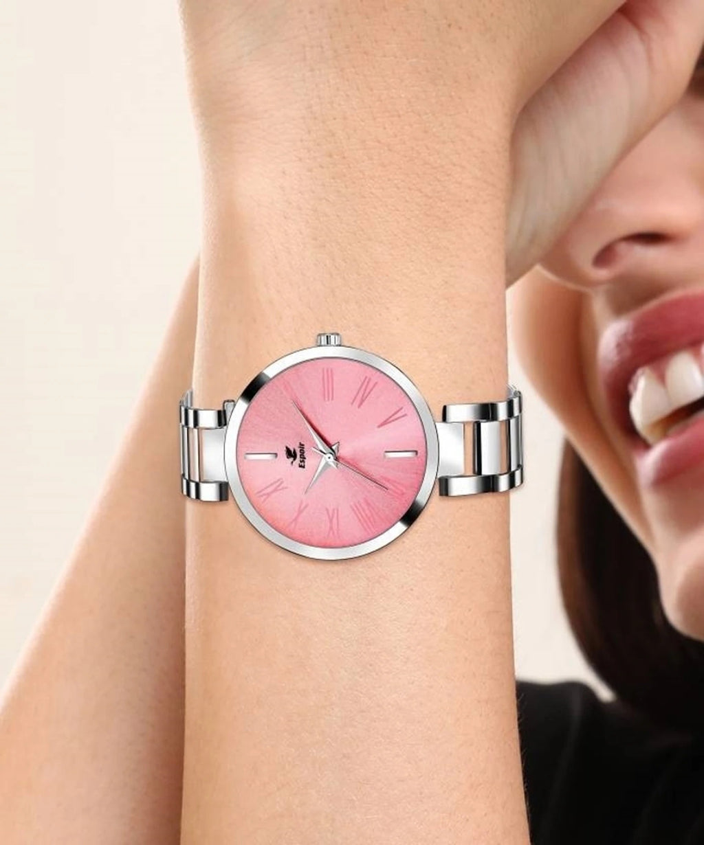 Espoir NA Stainless Steel Silver Analog Watch  - For Women