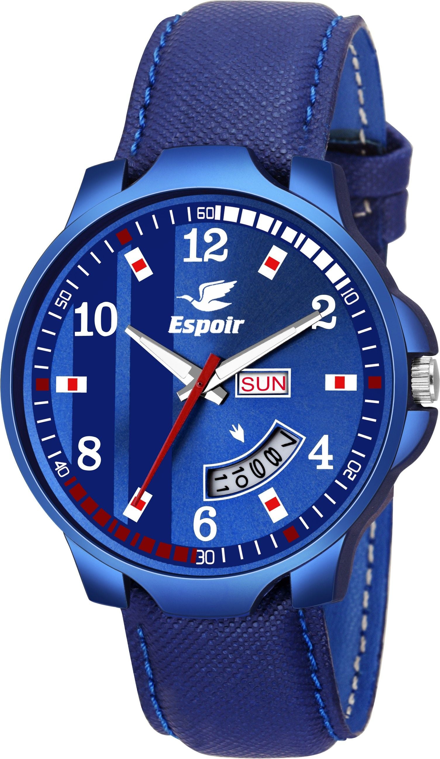 Espoir ES-76609 Day And Date Functioning Analog Watch  - For Men